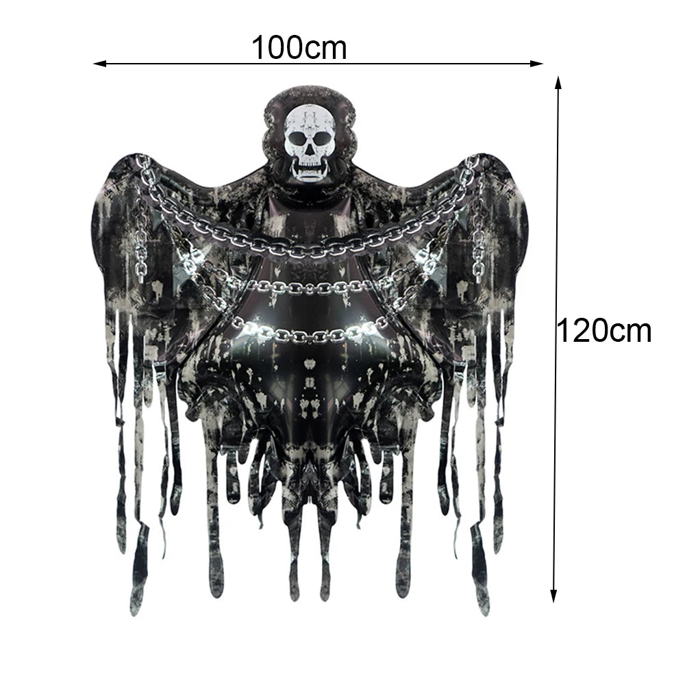 Globo Esqueleto Gigante Calavera Terror Halloween Foil Inflable