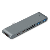 7 in 1 grey Adaptador USB multi 5 en 1 by malltor sold by malltor