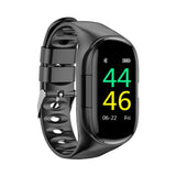 Black Reloj inteligente con auriculares Bluetooth by malltor sold by malltor
