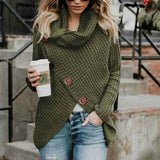 Army Green Suéter de cuello de Tortuga by malltor sold by malltor
