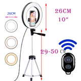 102Cm-selver Anillo de Luz Led con Trípode Bluetooth selfie by malltor sold by malltor