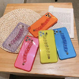 gray Funda de pulsera fluorescente para iPhone by malltor sold by malltor