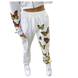 White Pantalones Deportivos Estampados by malltor sold by malltor