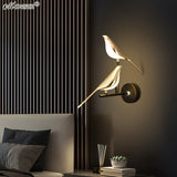 Lámpara de pared LED Pájaro dorado - Malltor