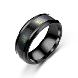 Black Anillo inteligente sensible a la temperatura by malltor sold by malltor