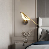 Lámpara de pared LED Pájaro dorado - Malltor