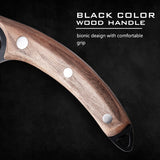 Black with Cover Juego de cuchillos inoxidables forjados by malltor sold by malltor