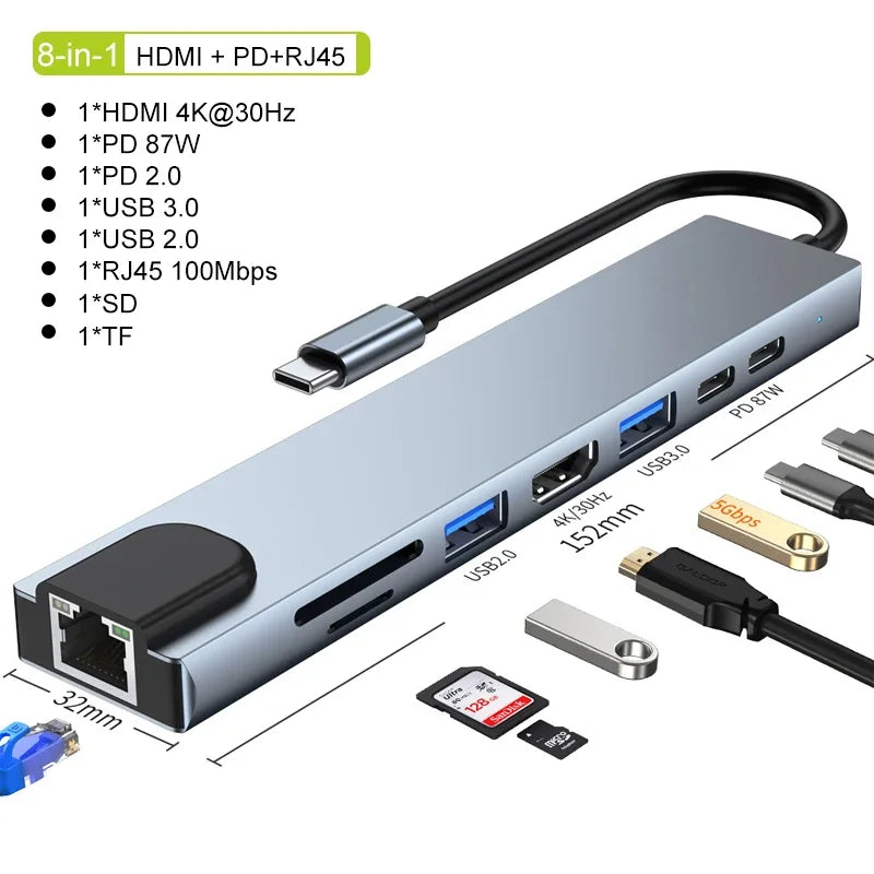 Electrónica > Accesorios de Computadora > Hubs y Estaciones de Acoplamiento
