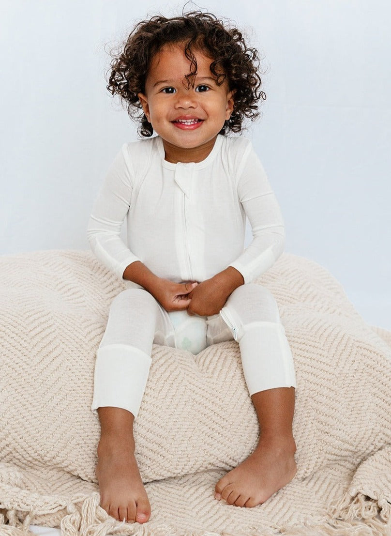 LUXE Romper Bambú sin Pies - DC-Snuggle Shield Suavidad y Confort