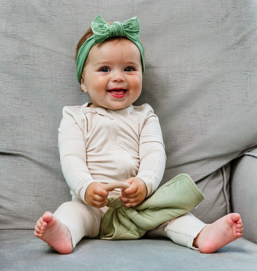 LUXE Romper Bambú sin Pies - DC-Snuggle Shield Suavidad y Confort