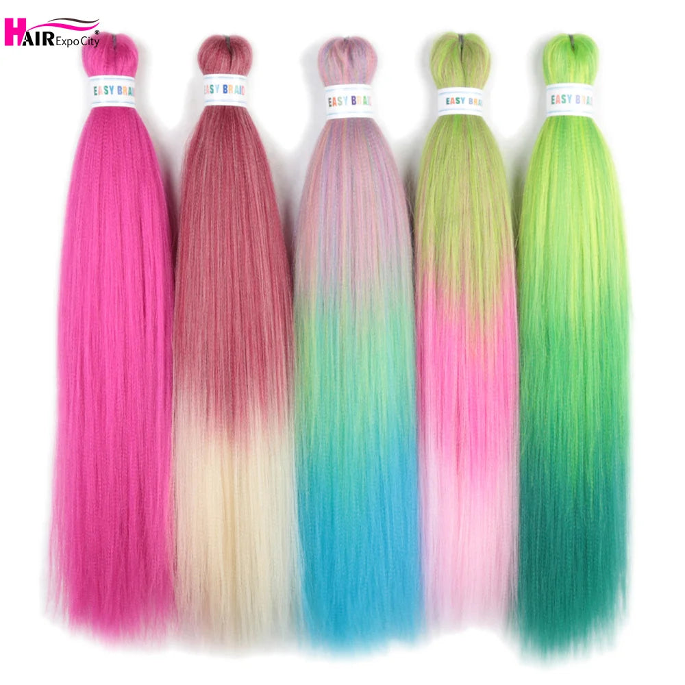 Extensiones de Cabello sintético de 26 pulgadas, trenzas ...