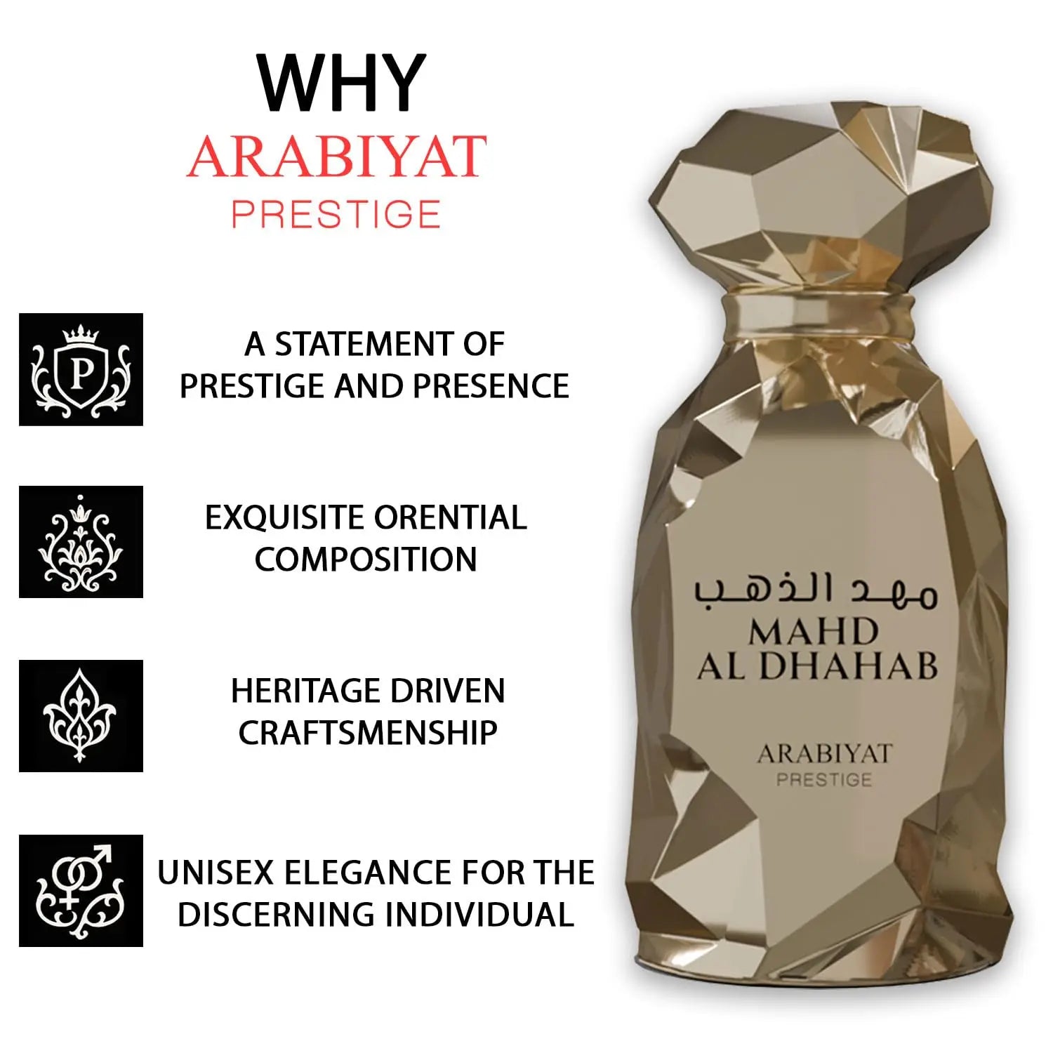 Arabiyat Prestige Mahd Al Dahab Eau de Parfum Spray para ...
