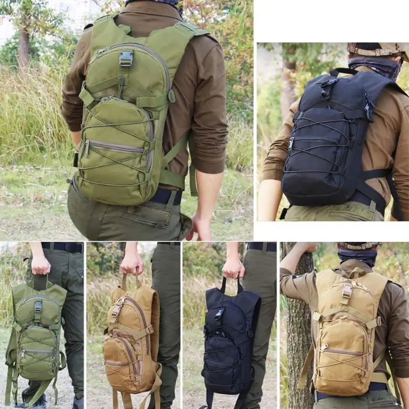 Mochila táctica Molle de 15L, mochilas para bicicleta, de...