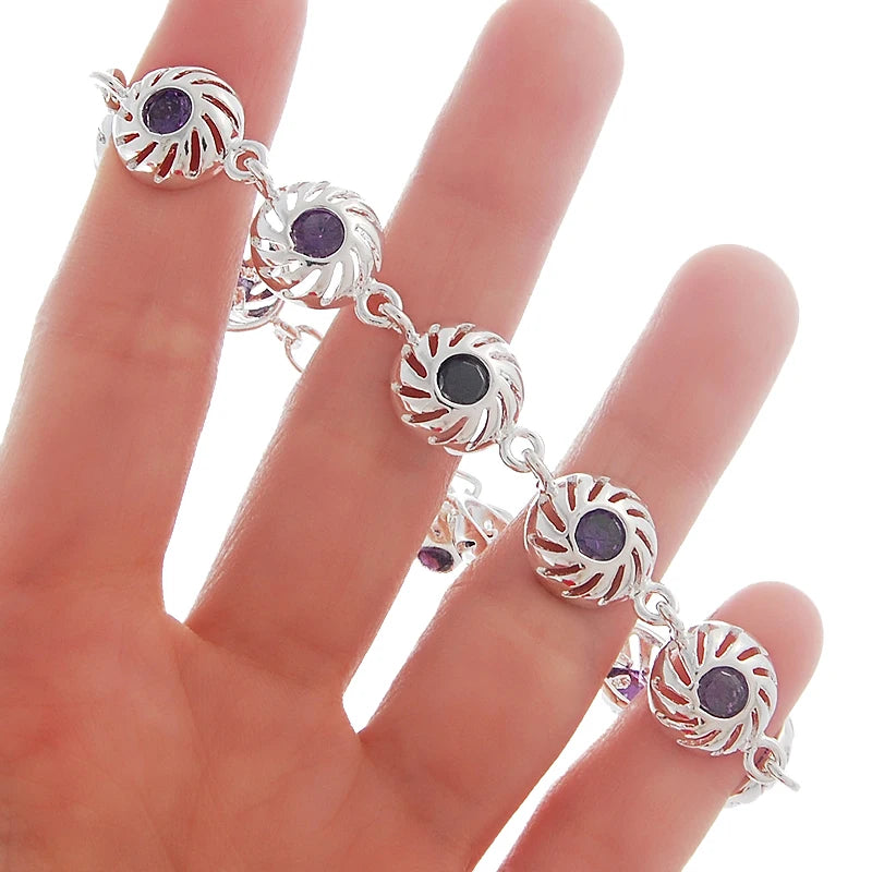Nueva pulsera de amor infinito para mujer, pulsera de pla...