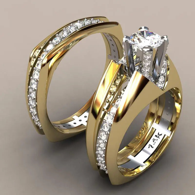 Anillo de diamante peridoto de oro de 14 quilates AAA 2 q...