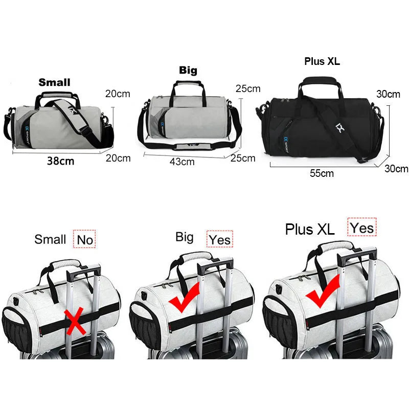 Bolsa De gimnasio para hombre, bolsa seca y húmeda para Y...
