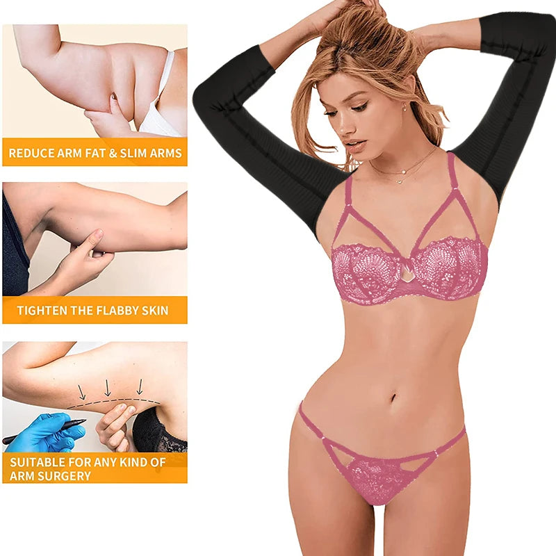 Slimming arm shaper for women by Corporación Turística, seamless compression underwear for shaping and support.