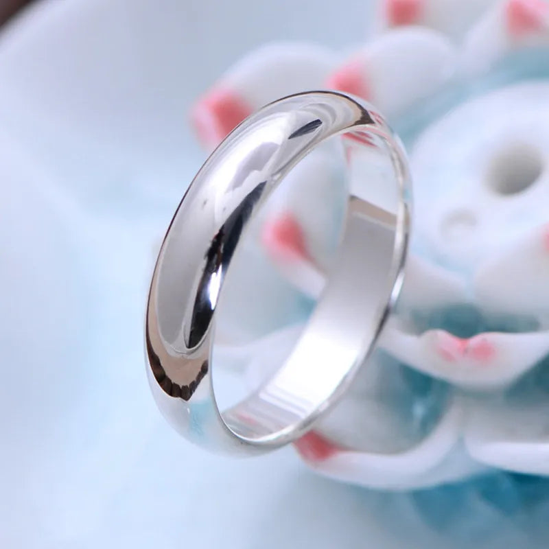Buyee-Anillo de Plata de Ley 925 para parejas, anillo clá...