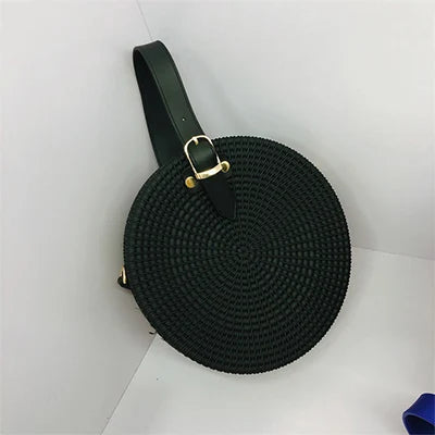 Bolsos de hombro redondos esmerilados para Mujer, Bolso d...