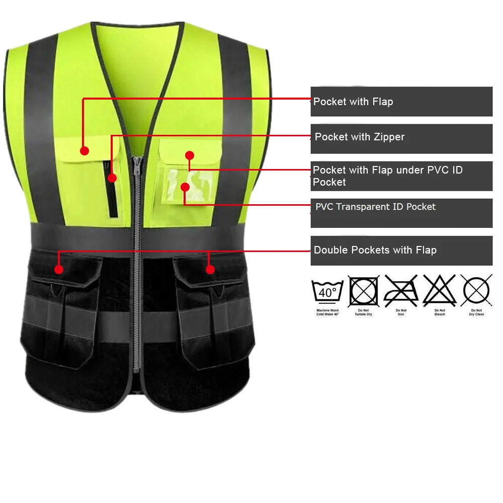 Chaleco Seguridad Personalizado ANSI Clase 2 con Logo DOBYYUNZHEN
