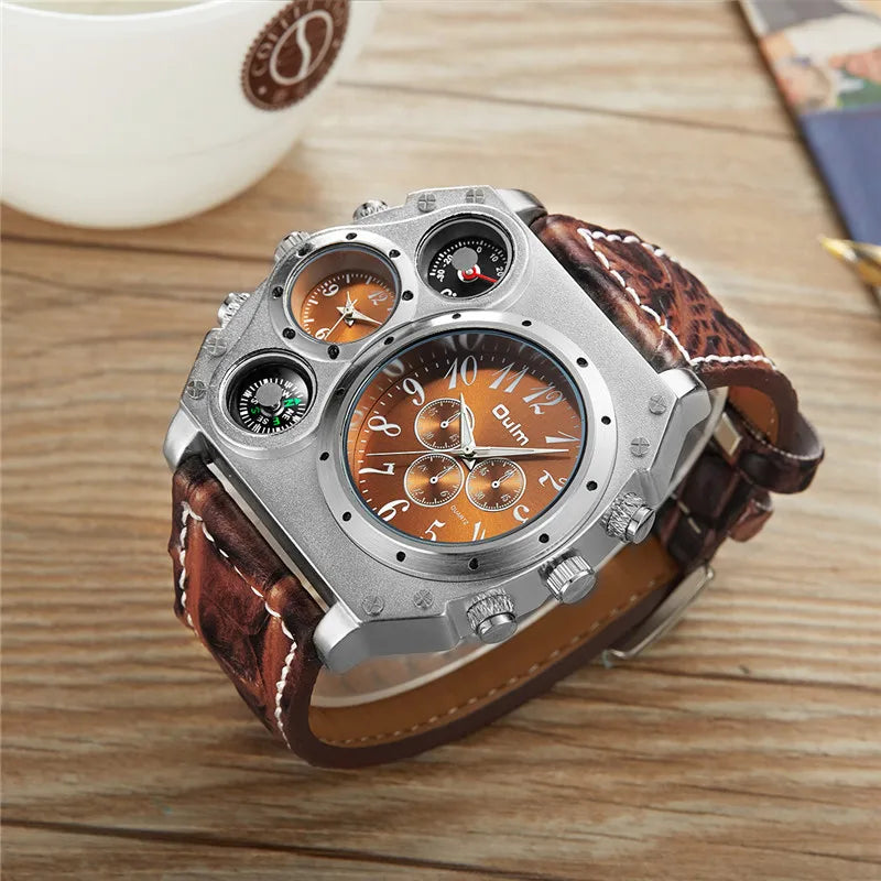 Nuevo modelo OULM, reloj de cuarzo para hombre, correa de...