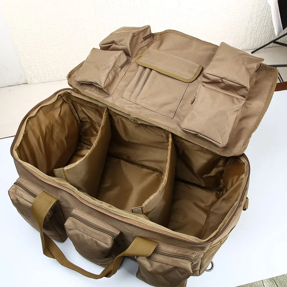 Bolsa de lona para equipaje de 55L, mochila para acampar,...