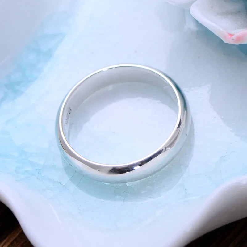 Buyee-Anillo de Plata de Ley 925 para parejas, anillo clá...