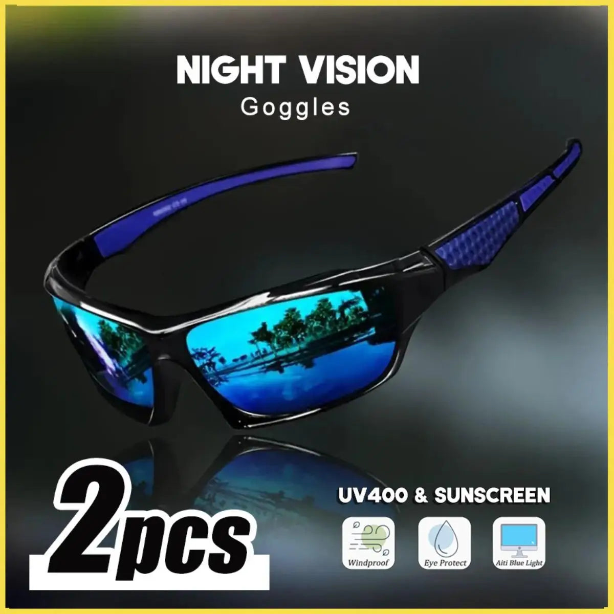 2026 Gafas de visión nocturna, gafas deportivas Unisex pa...