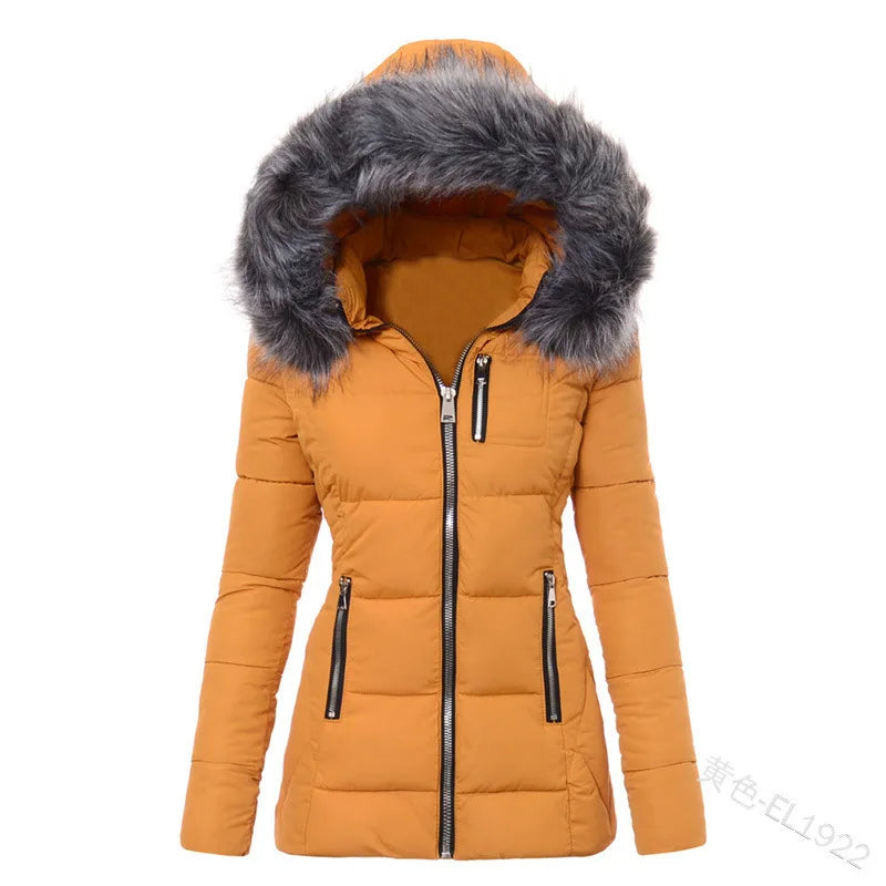 Parkas para mujer, chaqueta de algodón, abrigo de inviern...