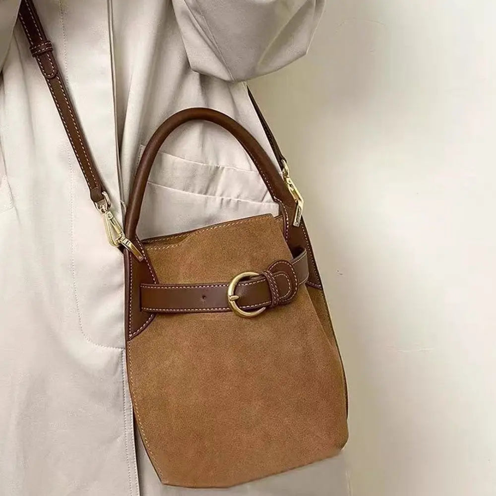 Bolso de lujo versátil de PU, bolso de cubo de gran capac...