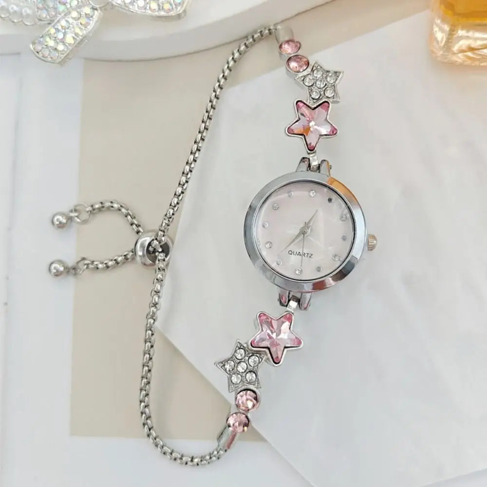 Elegante Reloj de Pulsera Ajustable con Pedrería, Reloj d...