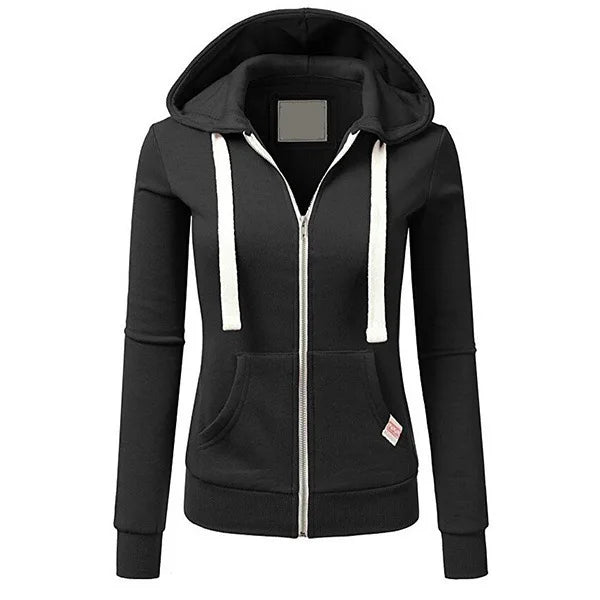 Casual urban women's hoodie sweatshirt by Corporación Turística, featuring a relaxed fit and comfortable hood design.