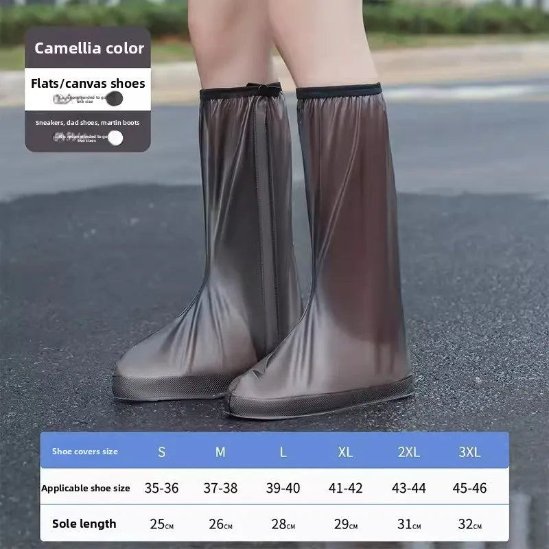 Thick disposable waterproof shoe cover from Corporación Turística, designed to protect shoes from dirt and moisture.