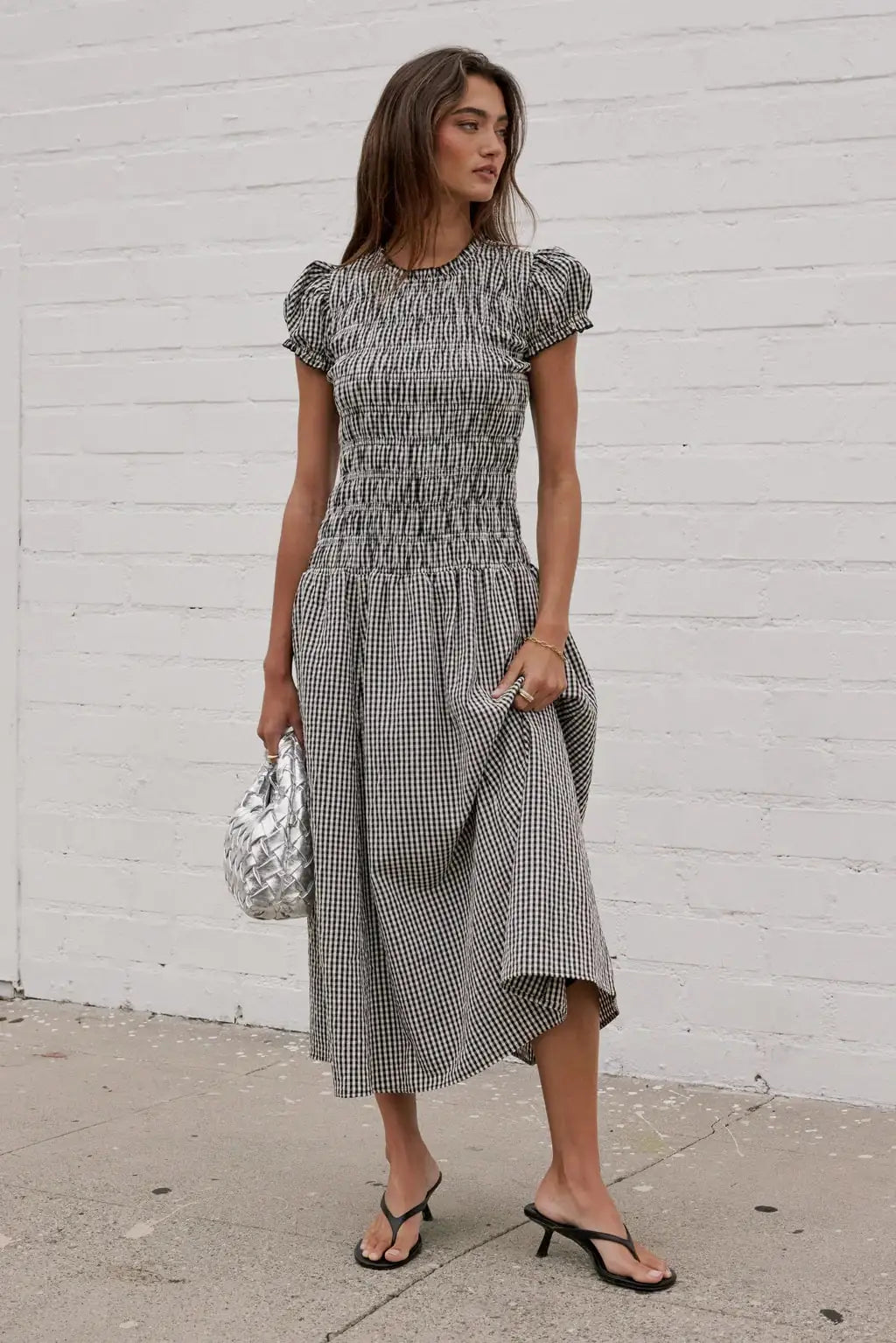 Vestido Smocked para Mujer, Elegante, con Estampado de Cu...