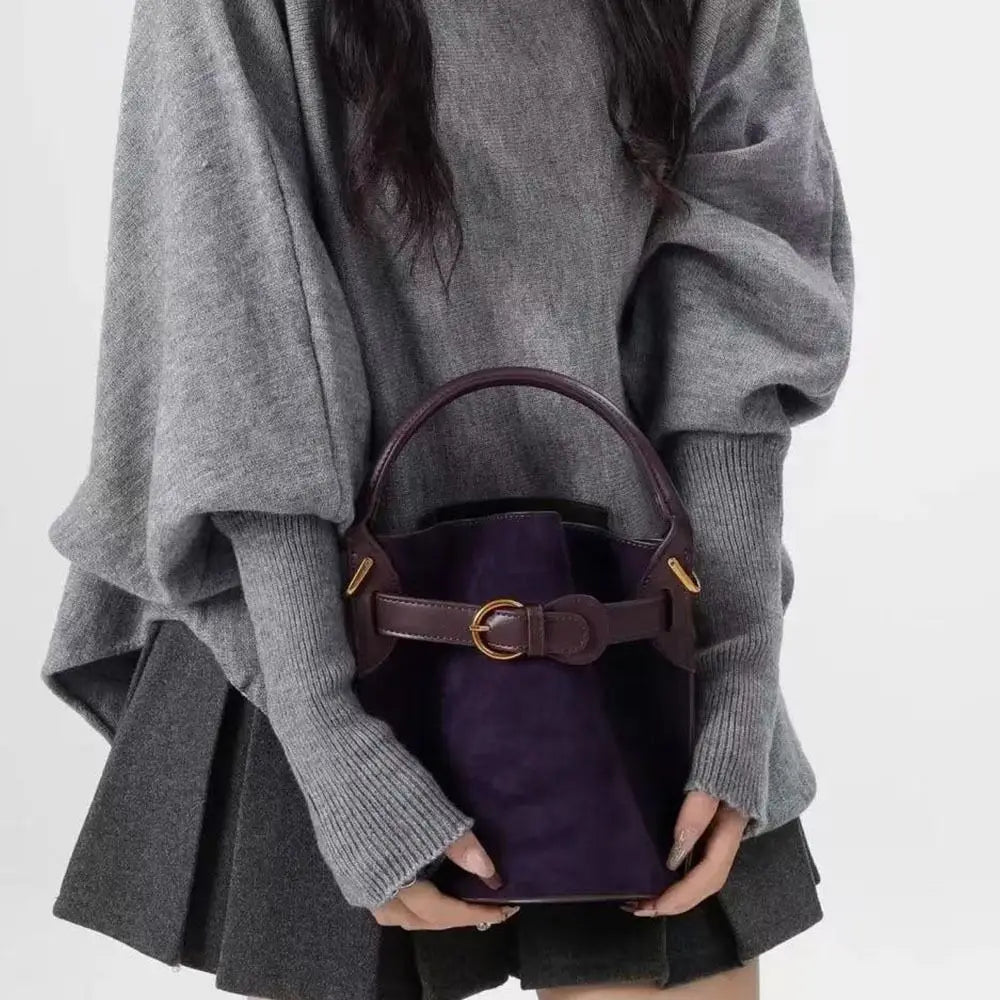 Bolso de lujo versátil de PU, bolso de cubo de gran capac...