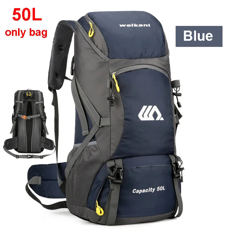 Mochila de viaje de 50L para acampar, bolsa grande para s...