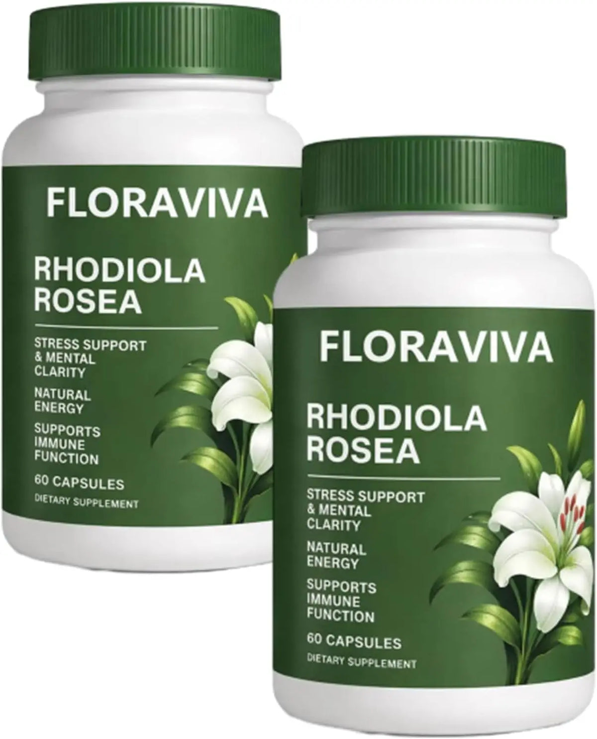 Cápsulas Orgánicas de Rhodiola Rosea Floraviva, Suplement...