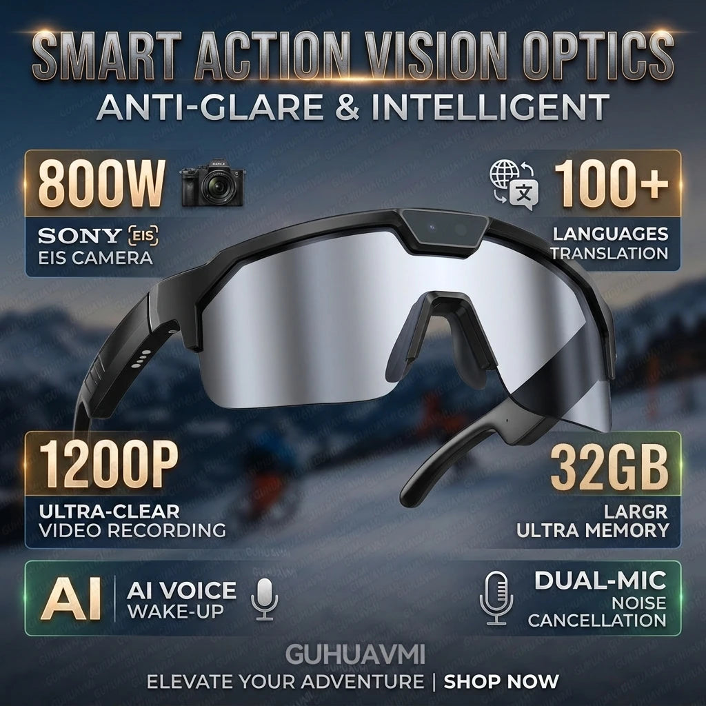 Nuevas Gafas Inteligentes con IA 2026, Cámara 1200P, 4K A...