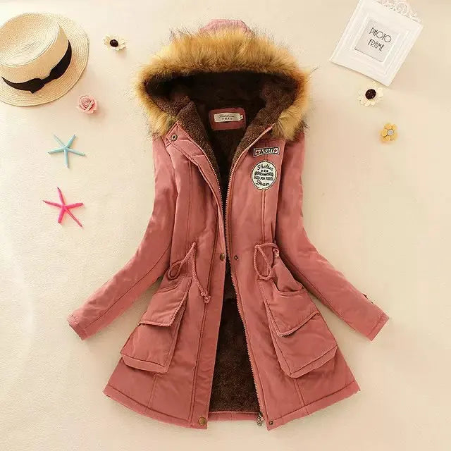 Chaqueta de algodón para mujer, Abrigo ajustado informal ...