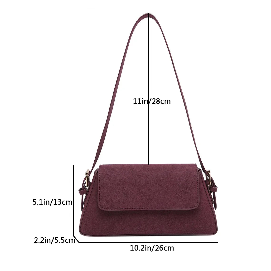 Bolsos de un solo hombro morados de lujo para mujer, bols...