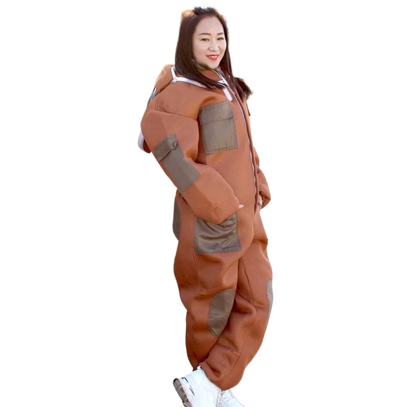Protective bee suit for beekeeping by Corporación Turística, featuring durable fabric and full-body coverage for safe apiculture.