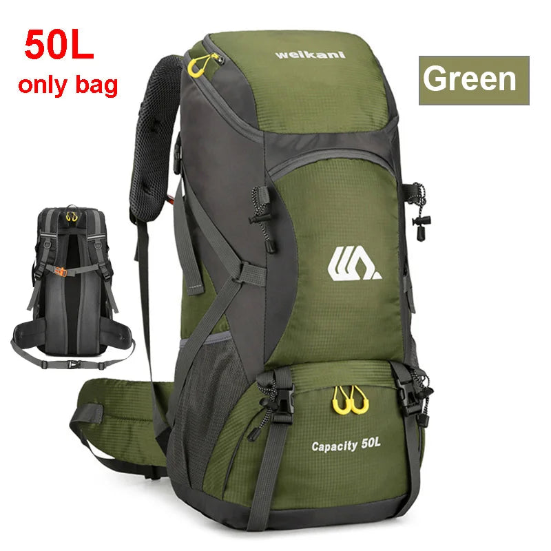 Mochila de viaje de 50L para acampar, bolsa grande para s...