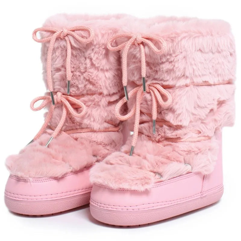 Botas de nieve de gama alta para Mujer, zapatos de invier...