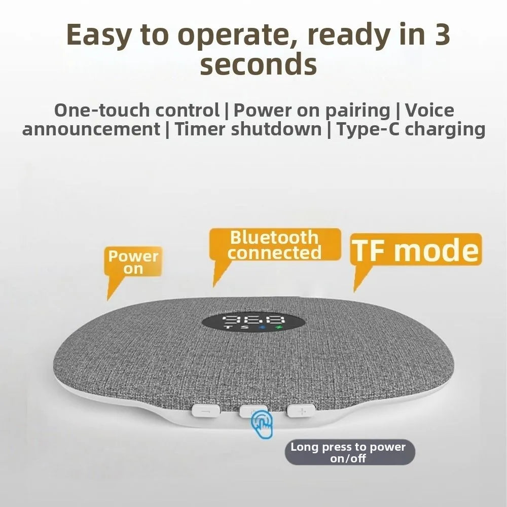 Altavoz Sub-Almohada Bluetooth 5.4 DITIPOO - Sueño Profundo y Audio Hi-Fi