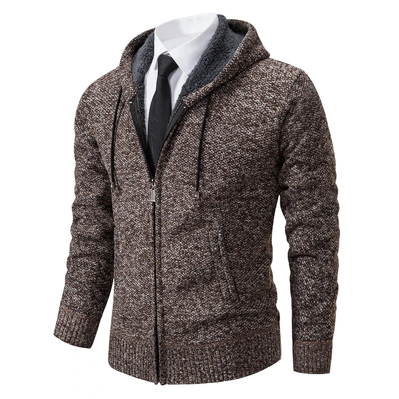 Abrigo Polar Deportivo Hombre Cuello Alto Cálido Cremallera Casual - Corporación Turística