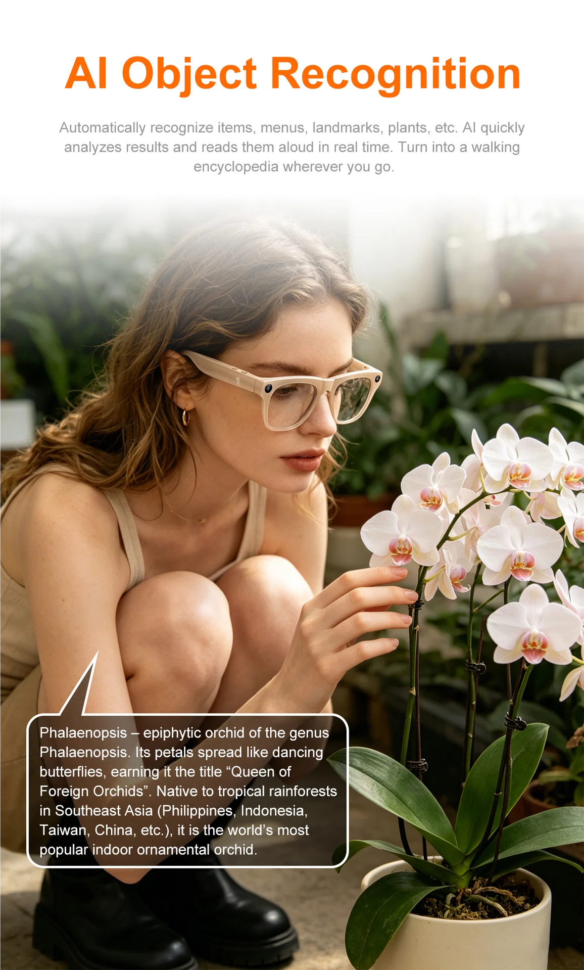 Nuevas Gafas Inteligentes con IA Mejoradas, Cámara de Gra...