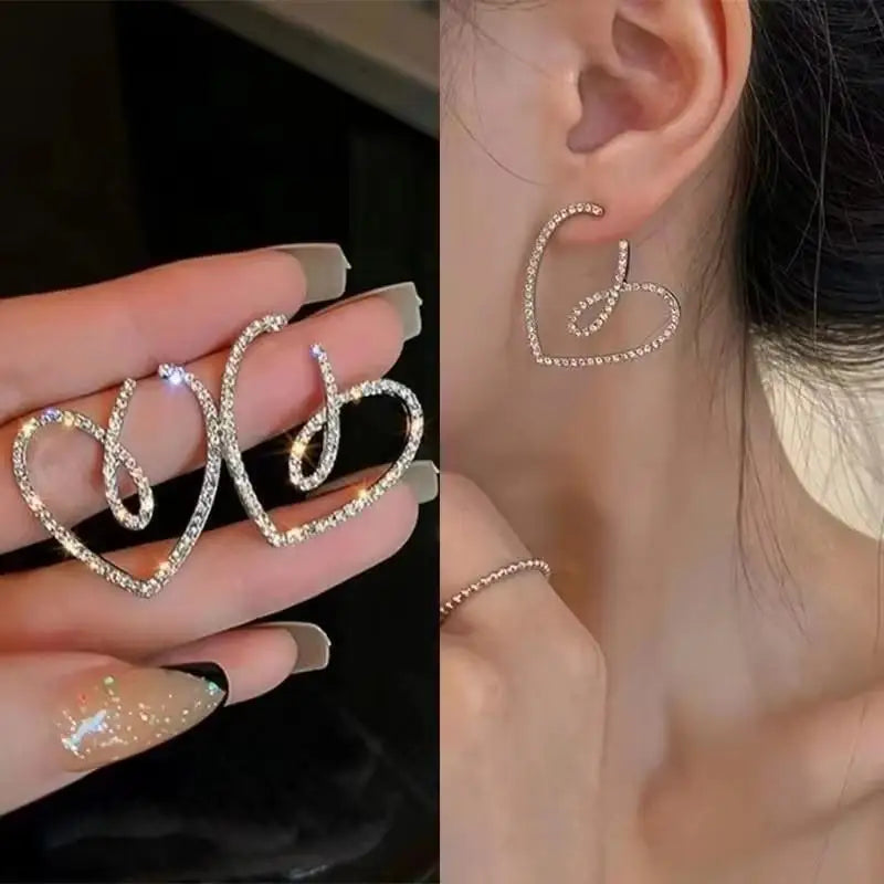 Pendientes colgantes de circonio de moda coreana para muj...