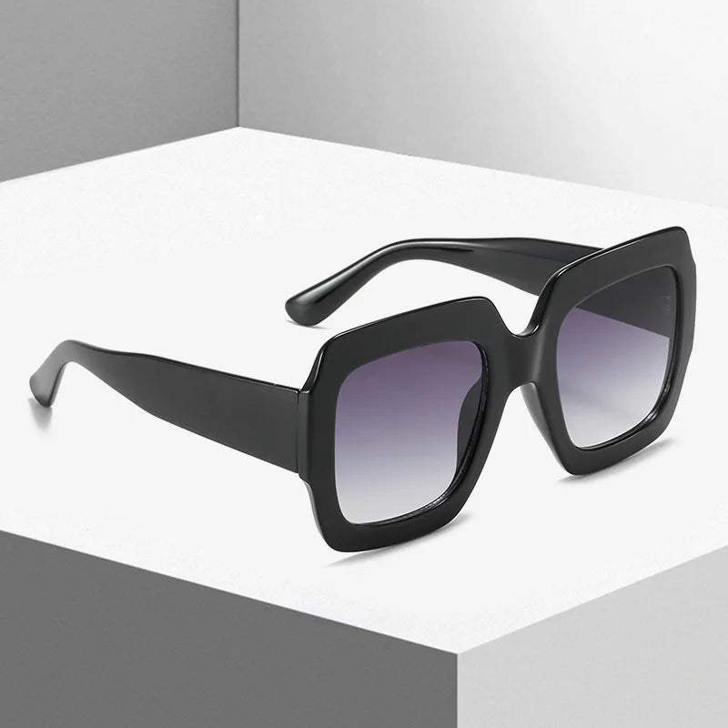WOWSUN Gafas de sol cuadradas de gran tamaño, gafas de mo...