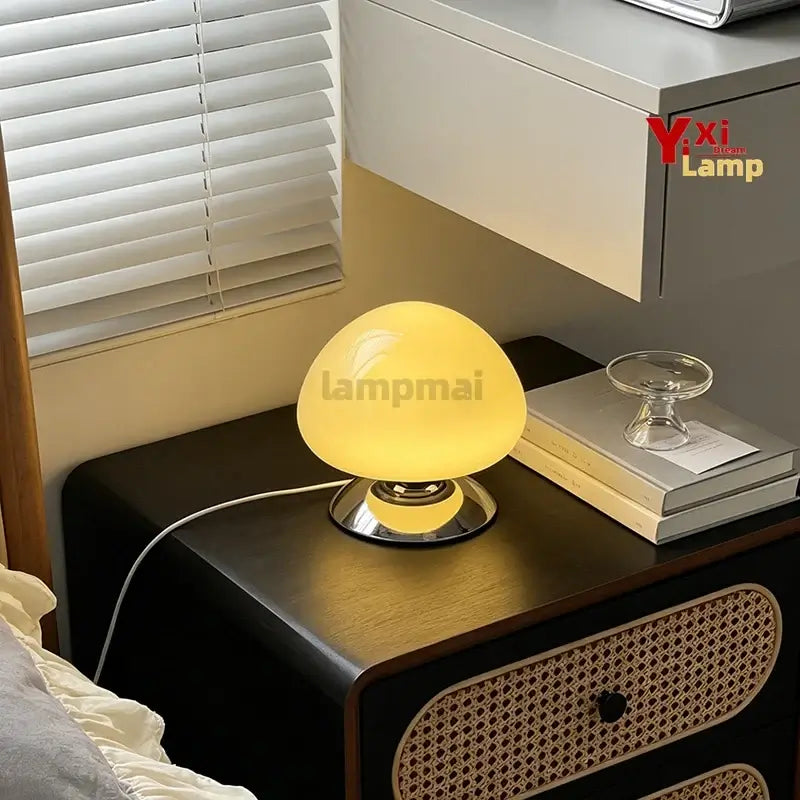 Lámpara de Mesa de Cristal de Murano con Forma de Disco, ...