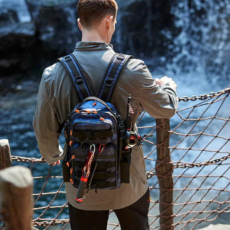 Señuelo de pesca, mochila táctica para acampar, bolsa par...
